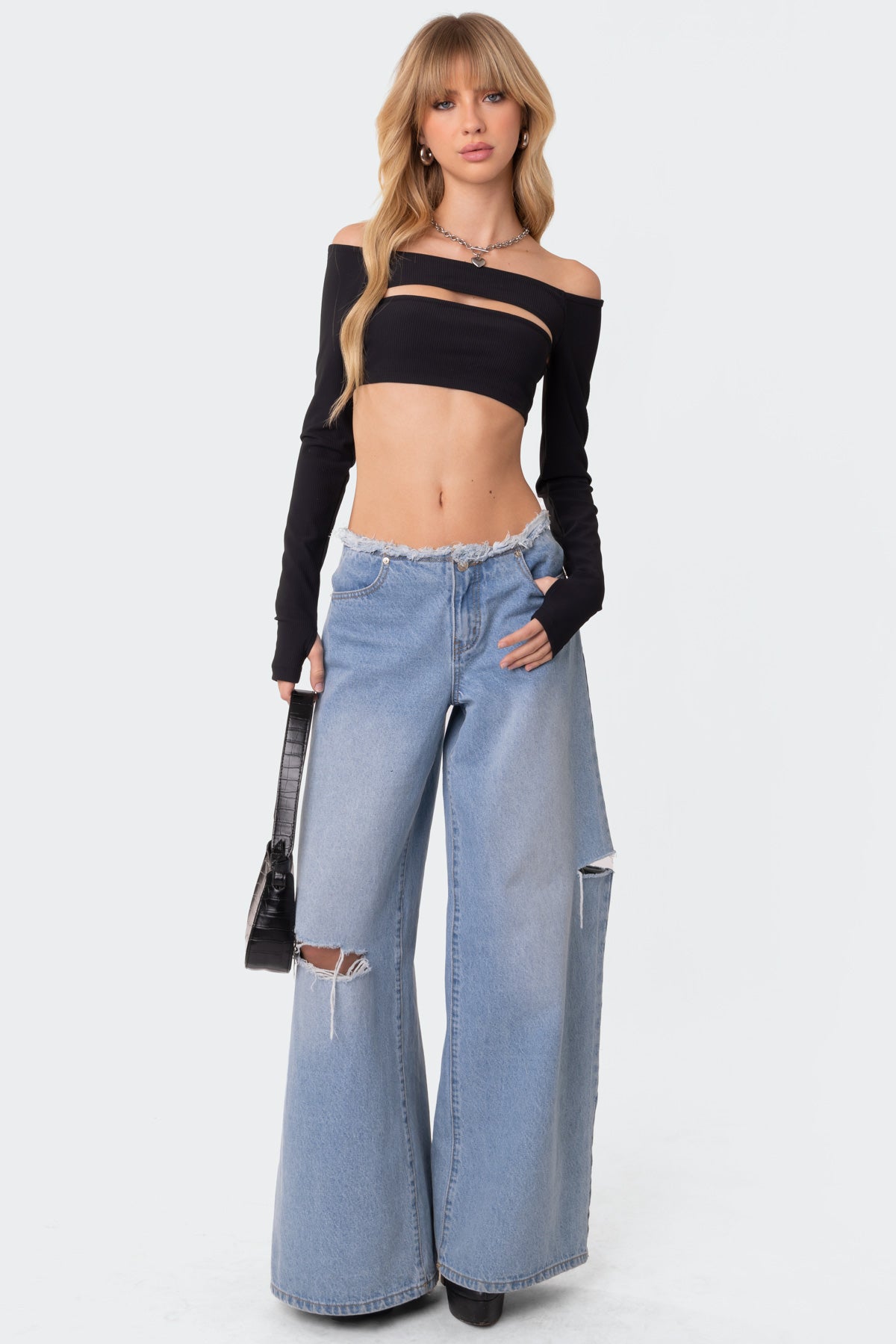 Reign Two Piece Ribbed Crop Top – edikted