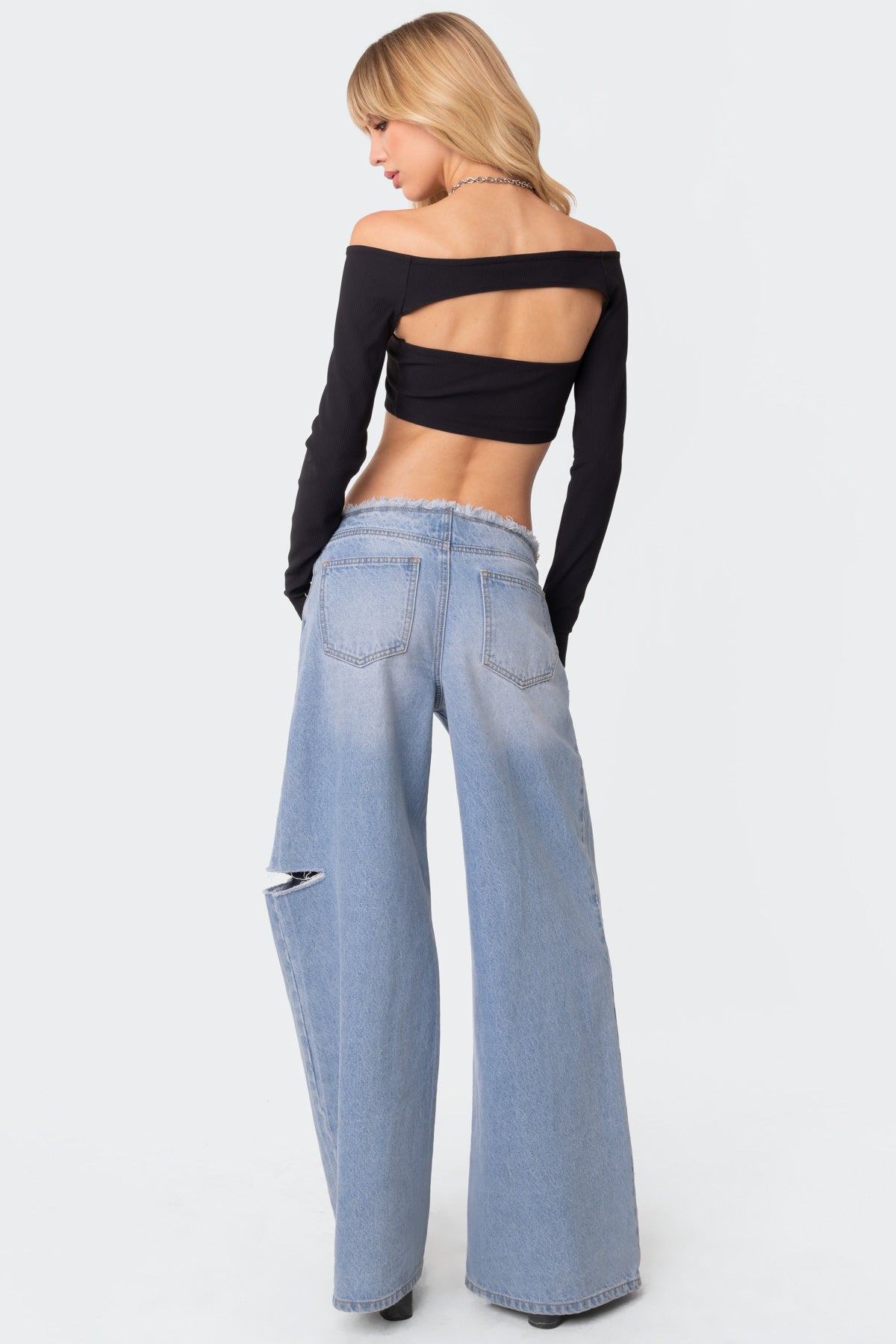 Reign Two Piece Ribbed Crop Top