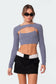 Two-Piece Cable Knit Top