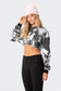 Hearts On Fire Cropped Hoodie