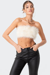 Trista Faux Fur Top