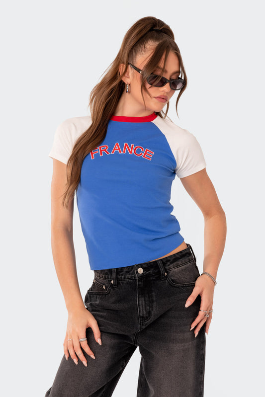 France Raglan T Shirt