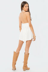 Icon Open-Back Asymmetric Dress