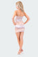 Lila Satin Lace-Up Mini Dress