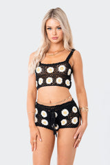 Daisy Crochet Crop Top