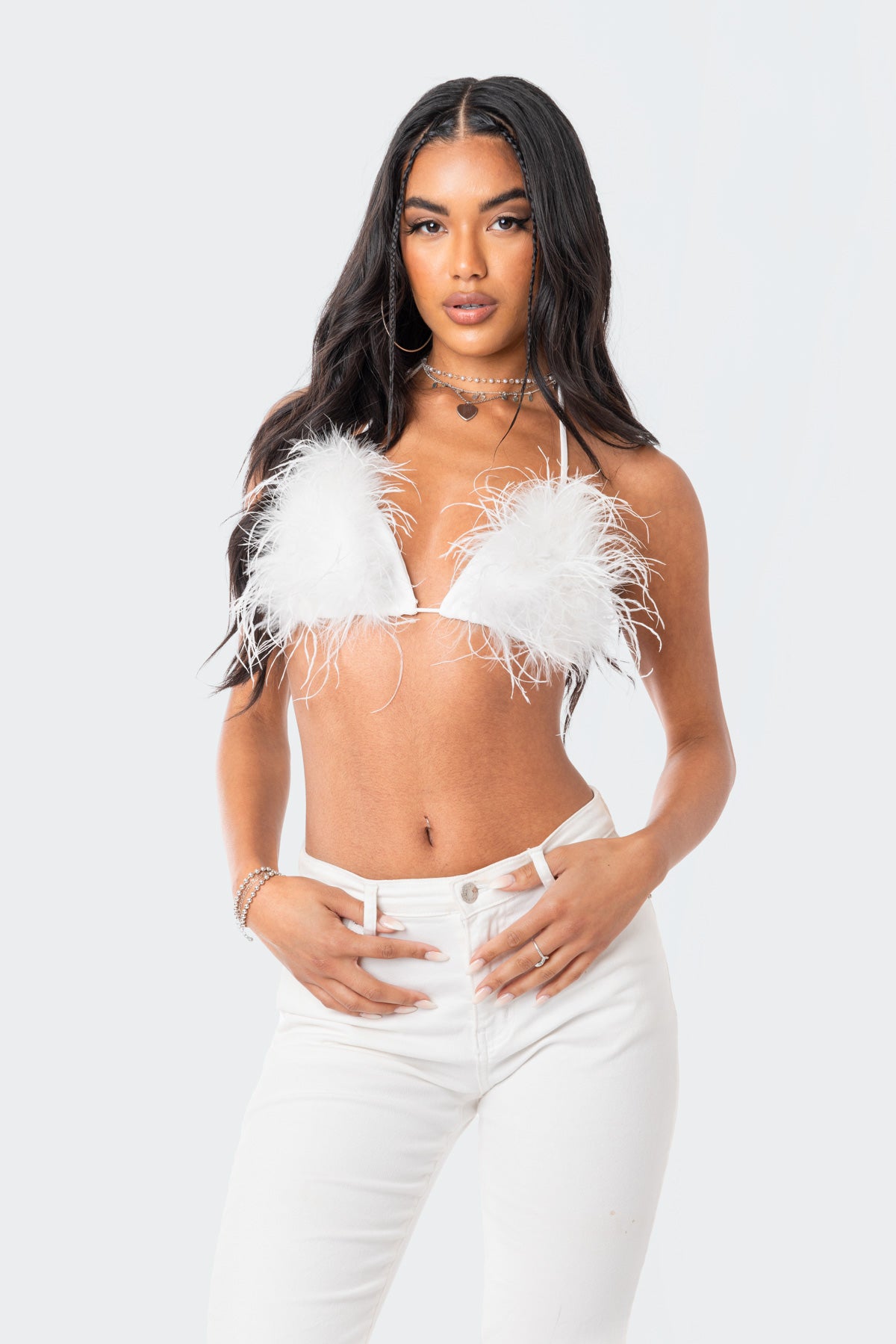Festival Feather Triangle Top