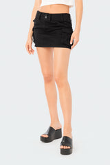 Katya Low-Rise Cargo Skirt