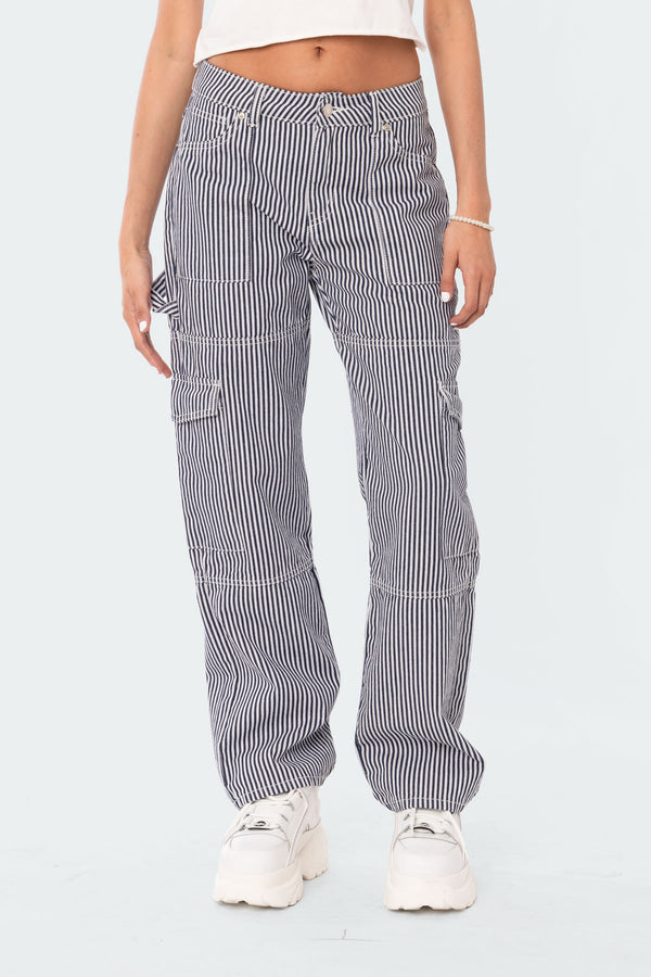 Stripe Out Cargo Pants