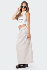 Demi Cargo Maxi Skirt