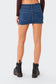 Laiha Low-Rise Denim Mini Skirt