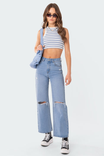 Lori High-Rise Wide Leg Jeans – edikted