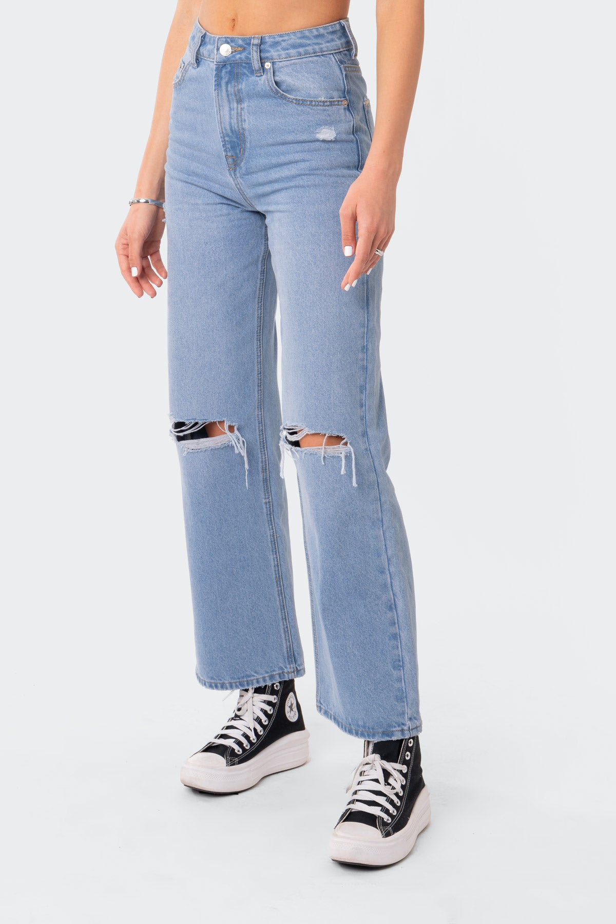 Lori High-Rise Wide Leg Jeans