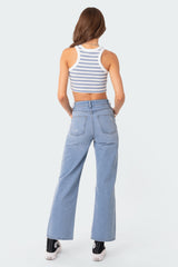 Lori High-Rise Wide Leg Jeans