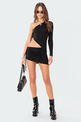 Frankie Drawstring Mini Skirt