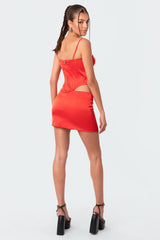 Lover Satin Effect Corset Top