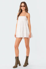 Ivory Oversized Mini Dress