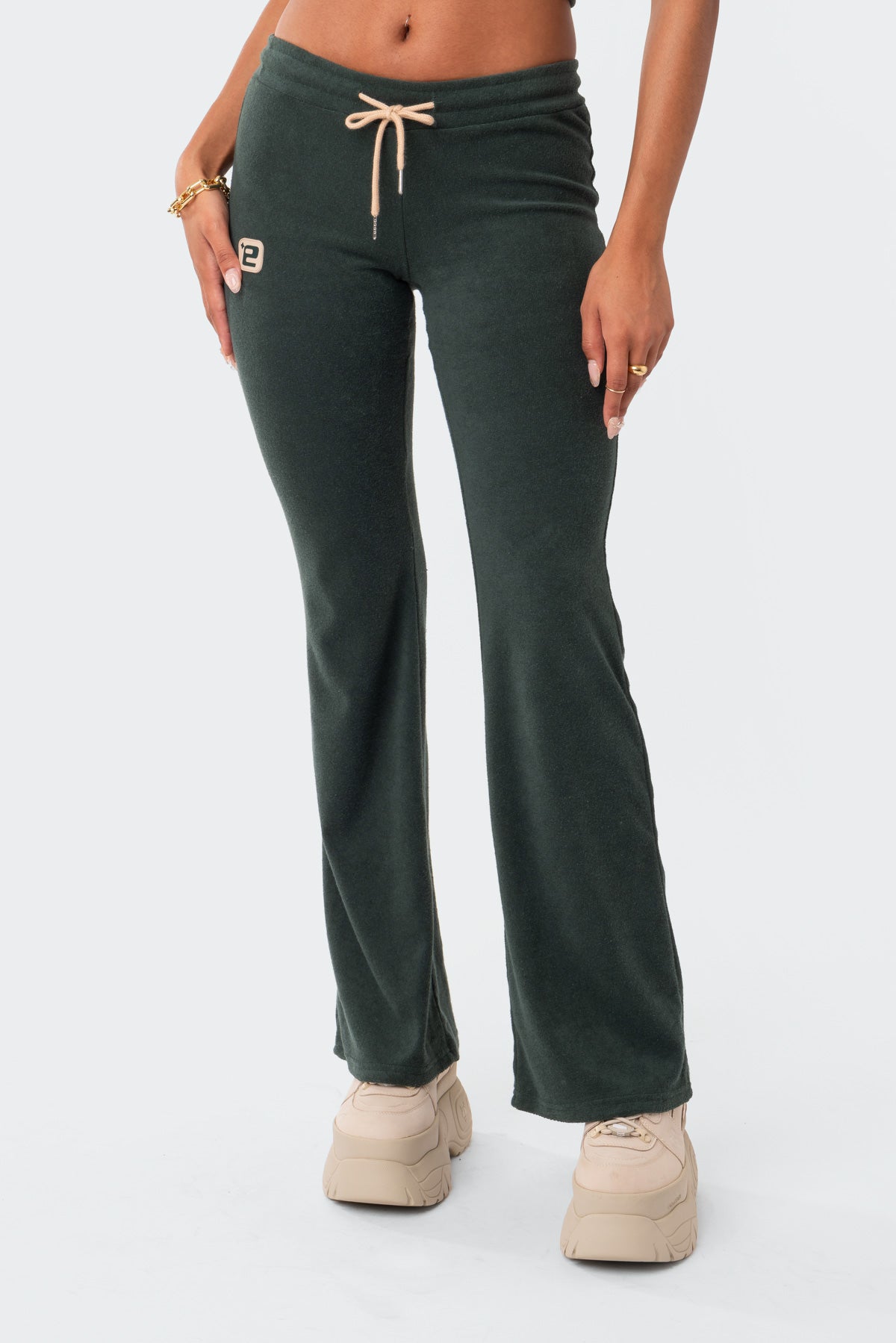 Terry Low-Rise Pants