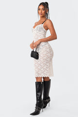 Dori Lace Midi Dress