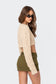 Mimi Cable Knit Cropped Sweater