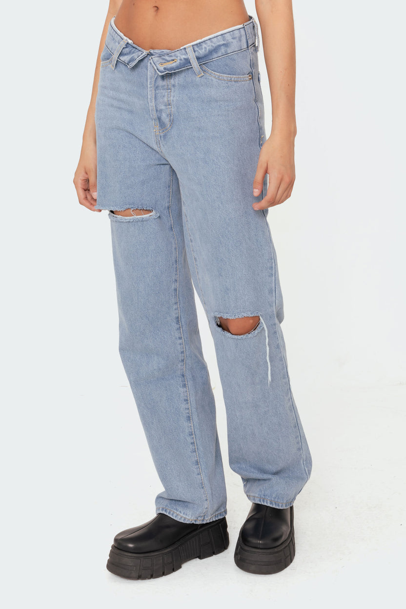 Raquel Folded Jeans – edikted