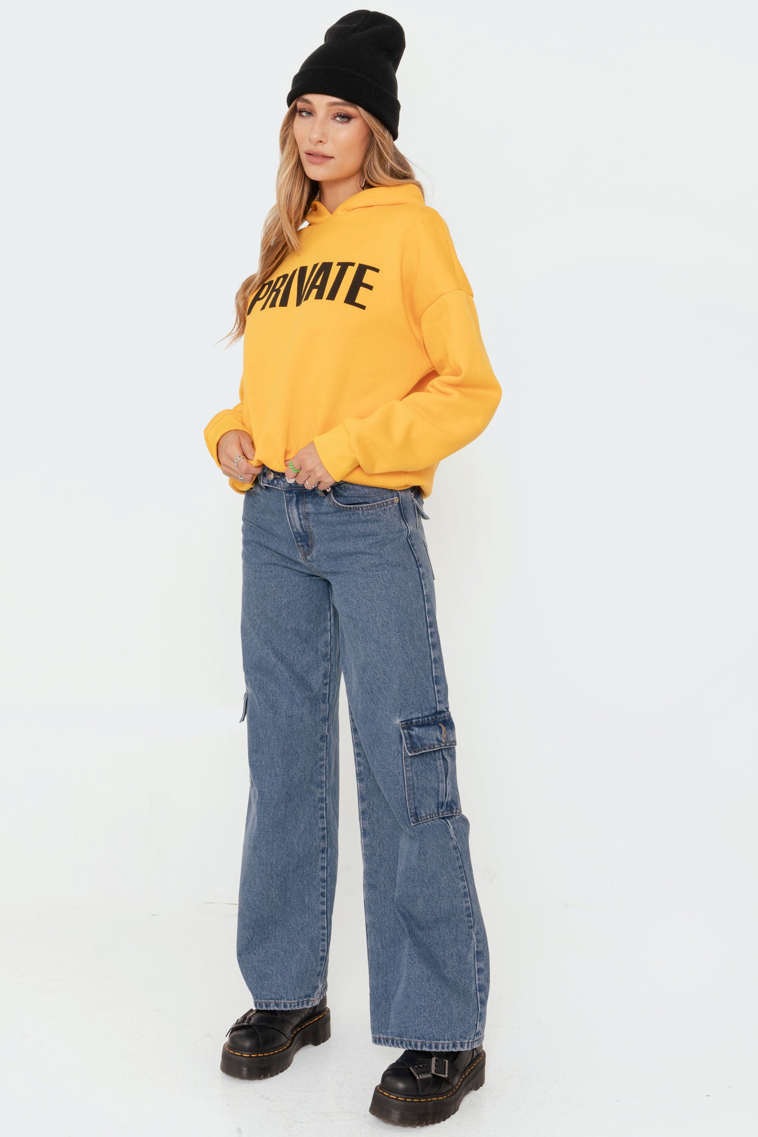 Deliah Low-Rise Cargo Jeans