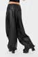 Rebel Faux Leather Cargo Pants