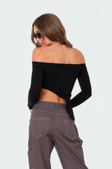 Helena Asymmetric Off The Shoulder Top