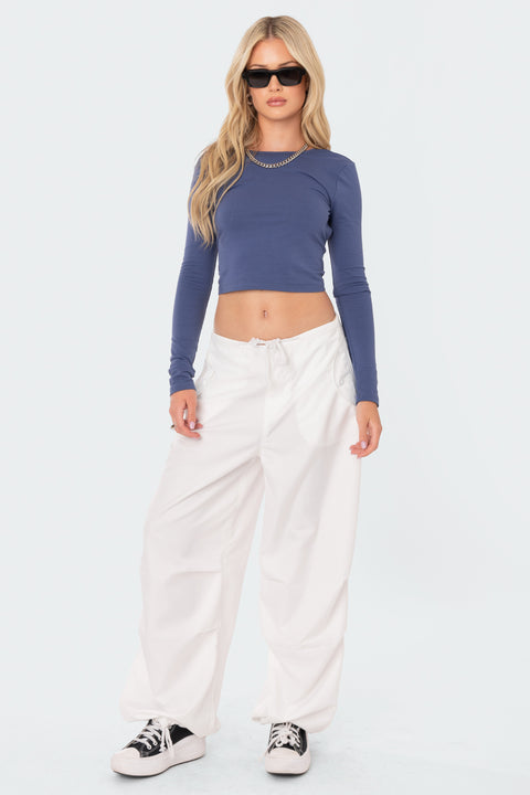 Parker Nylon Cargo Pants – edikted