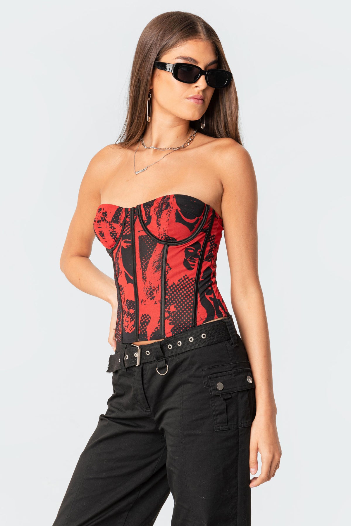 Aly Mesh Corset Top