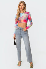 Kaleidoscope Open-Back Top