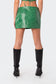 Lana Faux Croc Leather Slitted Skirt