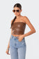 Showstopper Faux Leather Tube Top