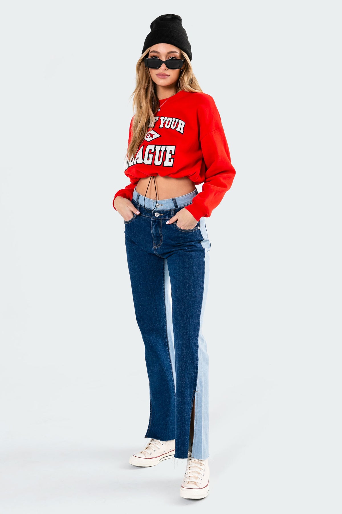 League Cropped Sweatshirt