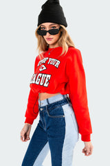 League Cropped Sweatshirt