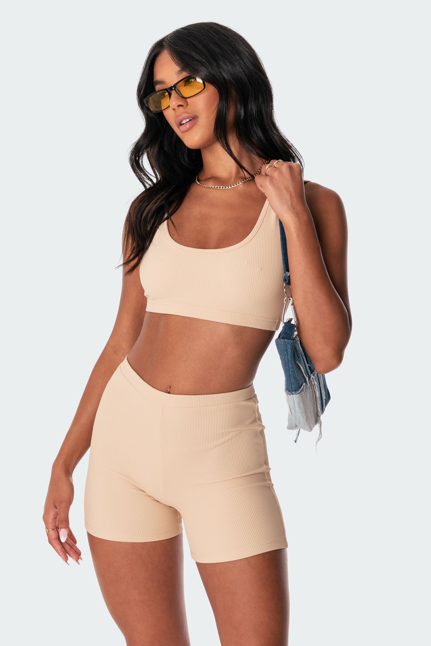 Lenny Ribbed Crop Top