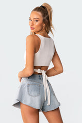 Stella Wrap Crop Top