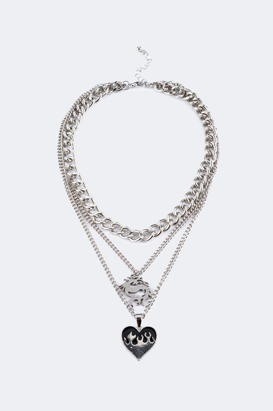 Dragon Heart Pendant Necklace