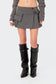 Zizi Pleat & Pouch Wrap Mini Skirt