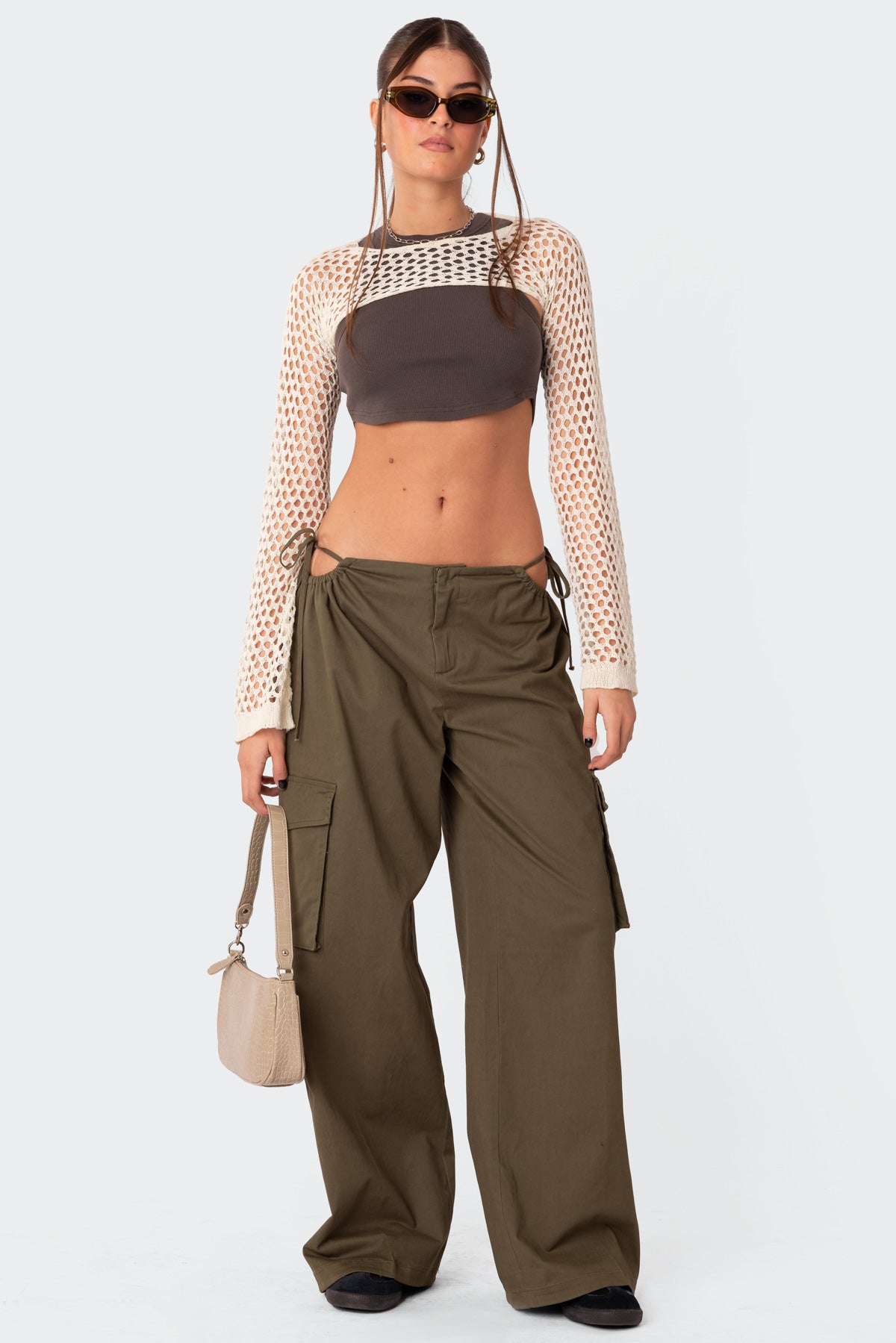 Carlo Low Rise Side Cut Out Cargo Pants – edikted