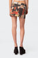 City Girl Low Rise Printed Denim Mini Skirt