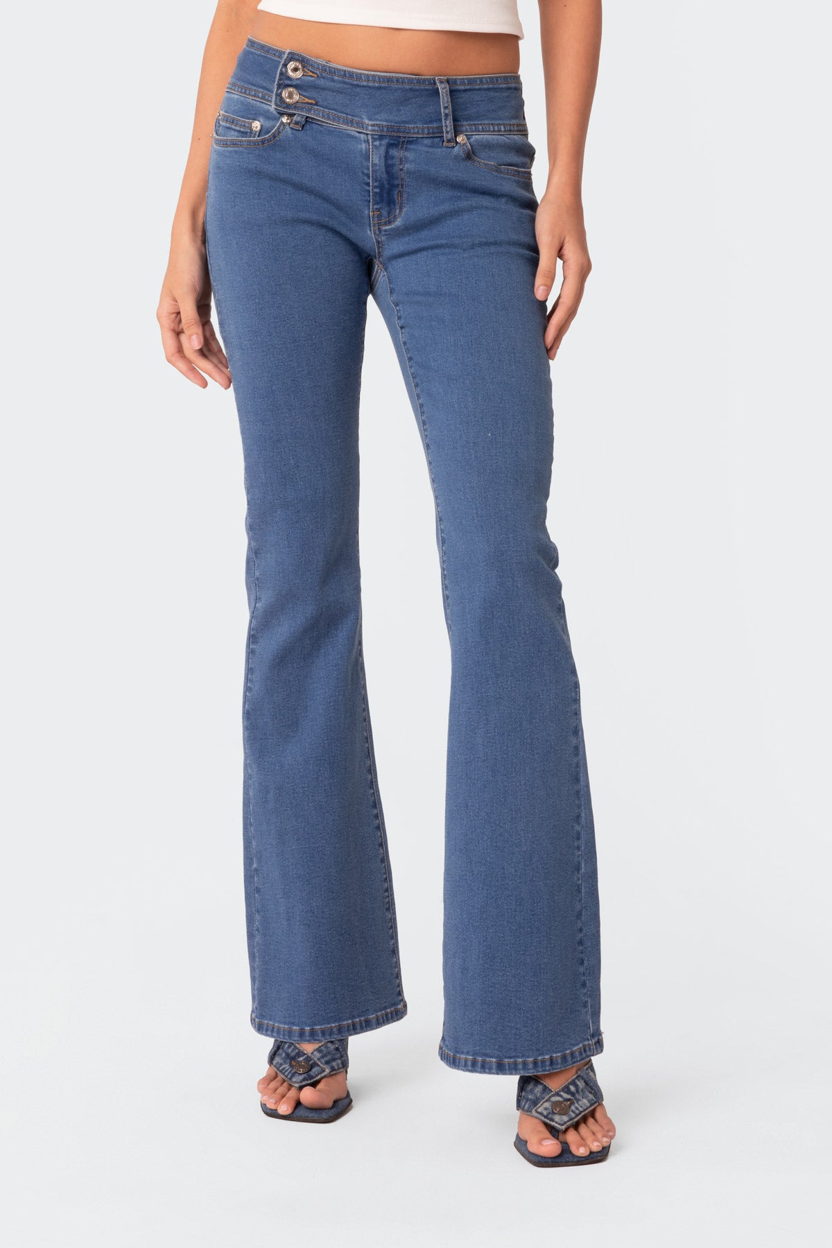 Doll Belted Low Rise Jeans