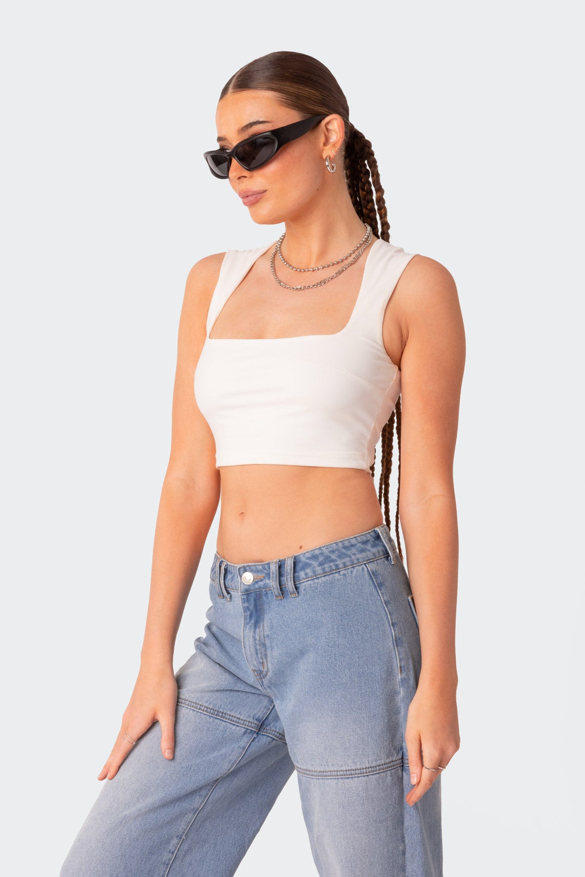 It Girl Square Neck Crop Top
