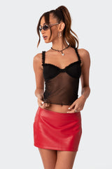 Mercy Sheer Mesh Bra Top