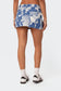 Face It Low Rise Printed Denim Mini Skirt