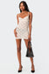 Melia Sheer Lace Mini Dress