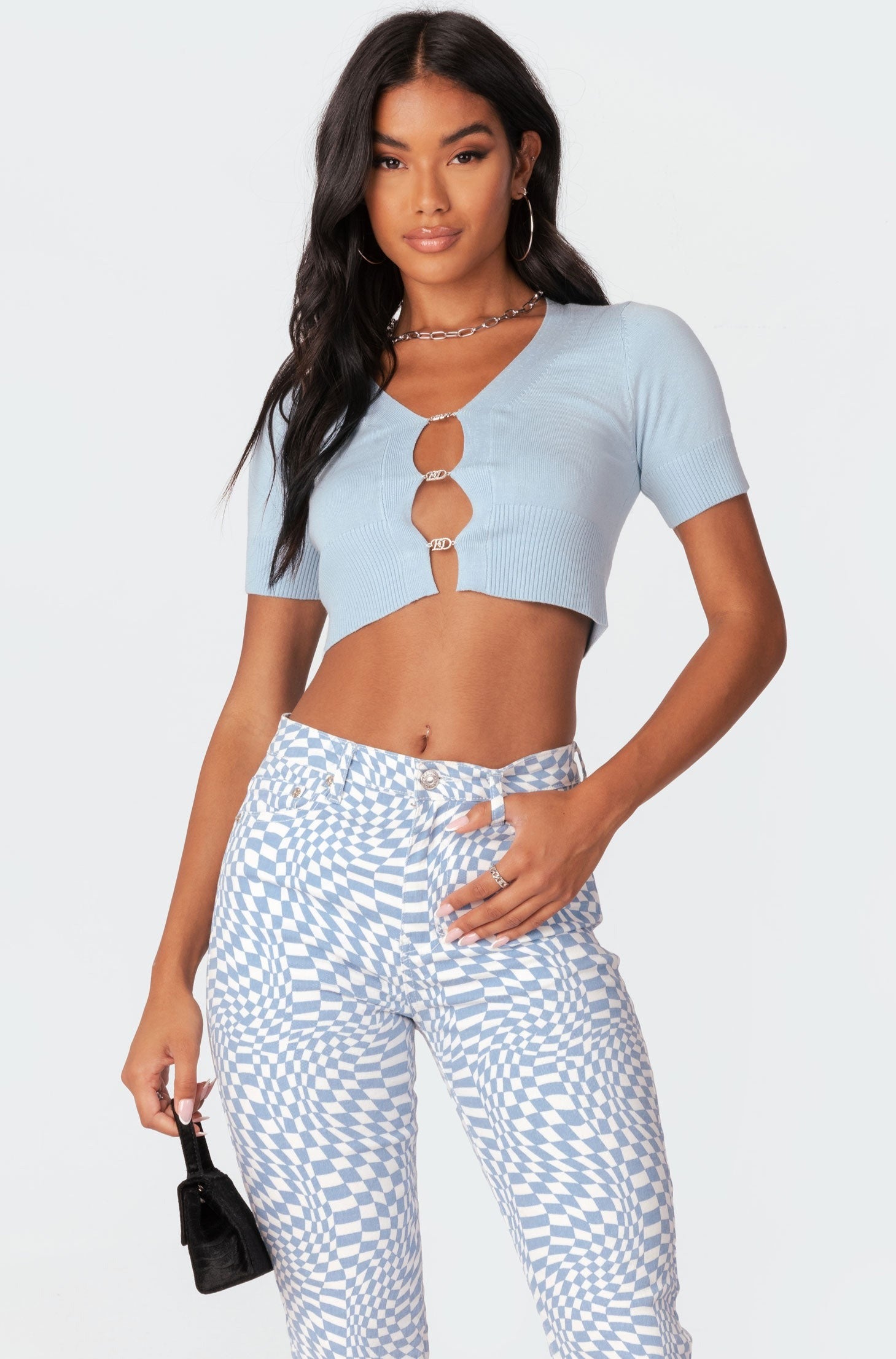 Ed Diamonte Knitted Top