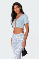 Ed Diamonte Knitted Top