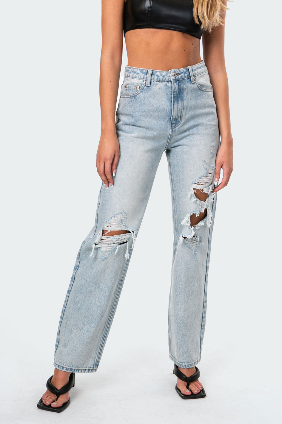 Wide Or Die Ripped Jeans – edikted